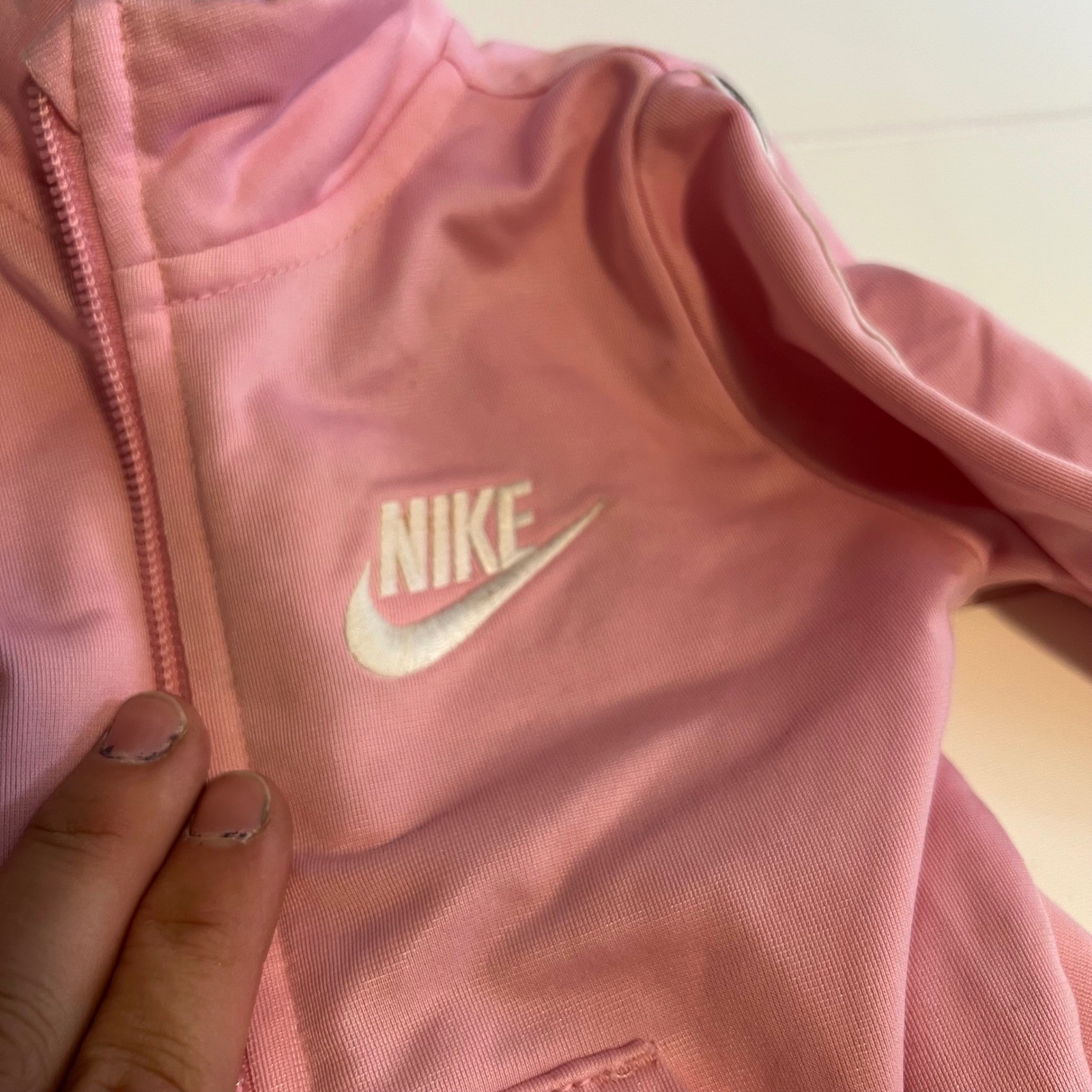 Nike Kids Pink Tricot Tracksuit Jacket and Pants Set 18M D692-A8F