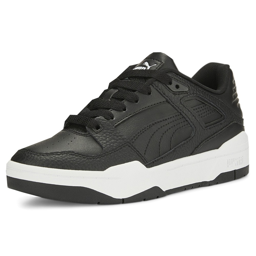 PUMA Slipstream Leather Lace Up Youth Boys Black Sneakers Casual Shoes 38782603