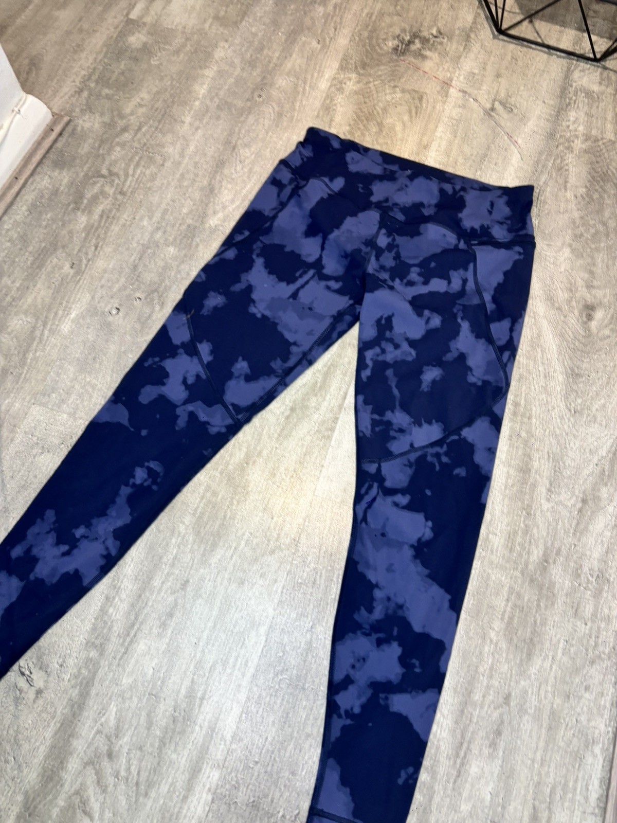 Sweaty Betty Gym Workout Power Leggings ~ Blue ~ Large Length 28 Inches