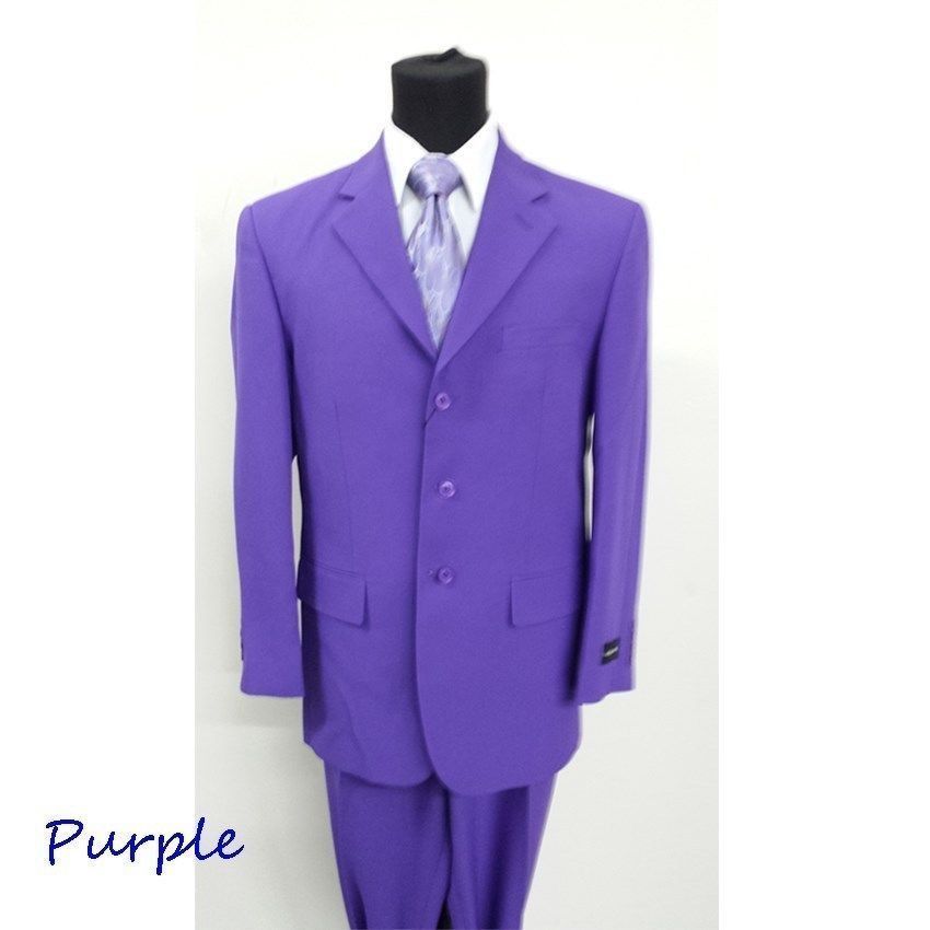 New Men’s Basic Suit Single Breasted 3 Button 14 Unique Colors Size 38R~60L