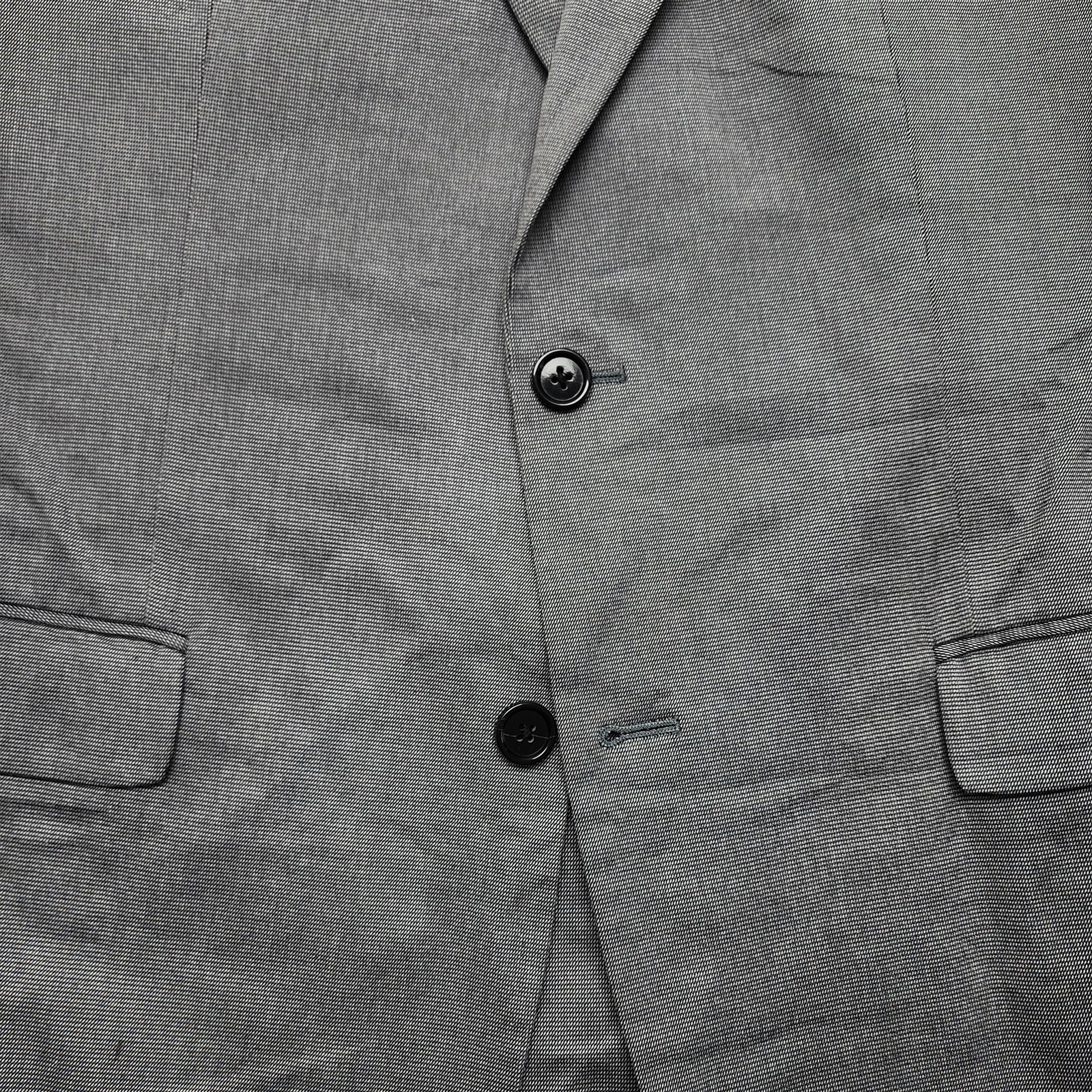 Banana Republic 44R Gray Nailhead Stretch Cotton 283441 Surgeon Cuff Blazer