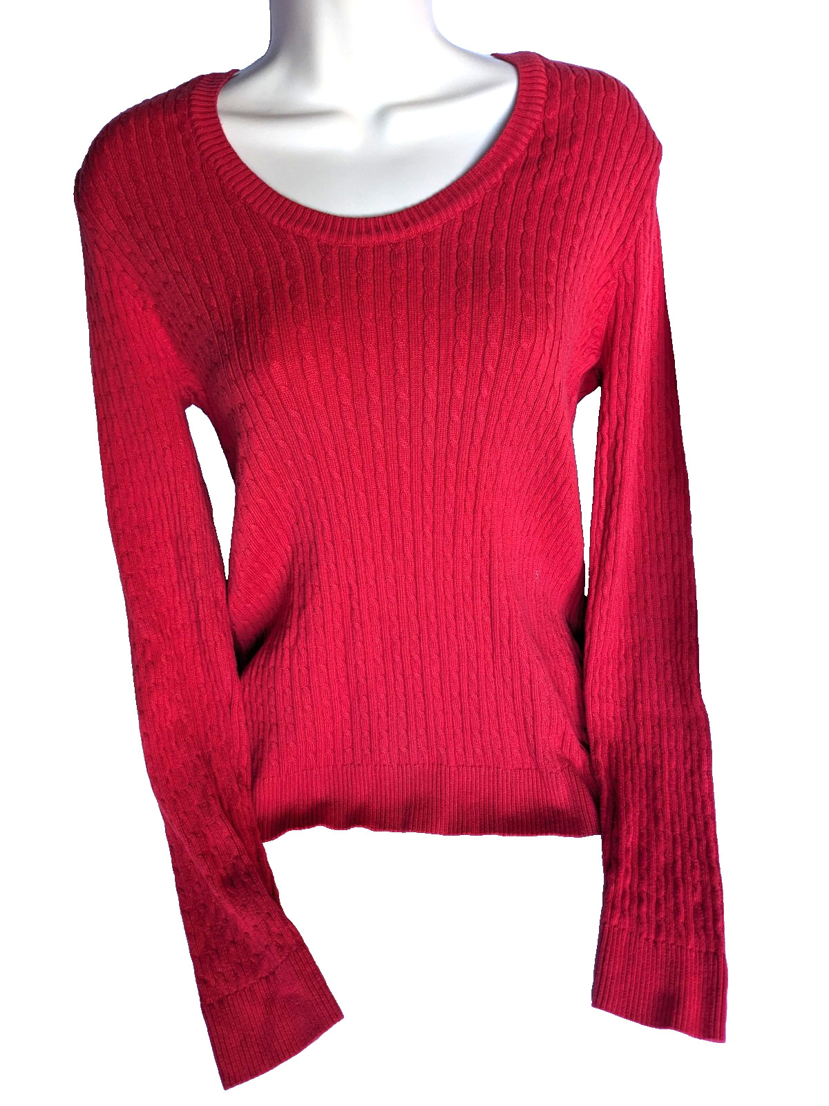 Jeanne Pierre Red + Blue Women’s Longsleeve Sweater Tops (Size M) Bundle