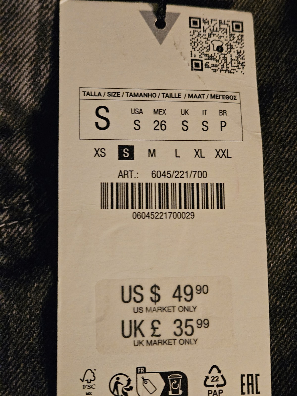 ZARA Small Sleeveless Tank Black Jean Full Side Zip Elastic Stretch Corset Style