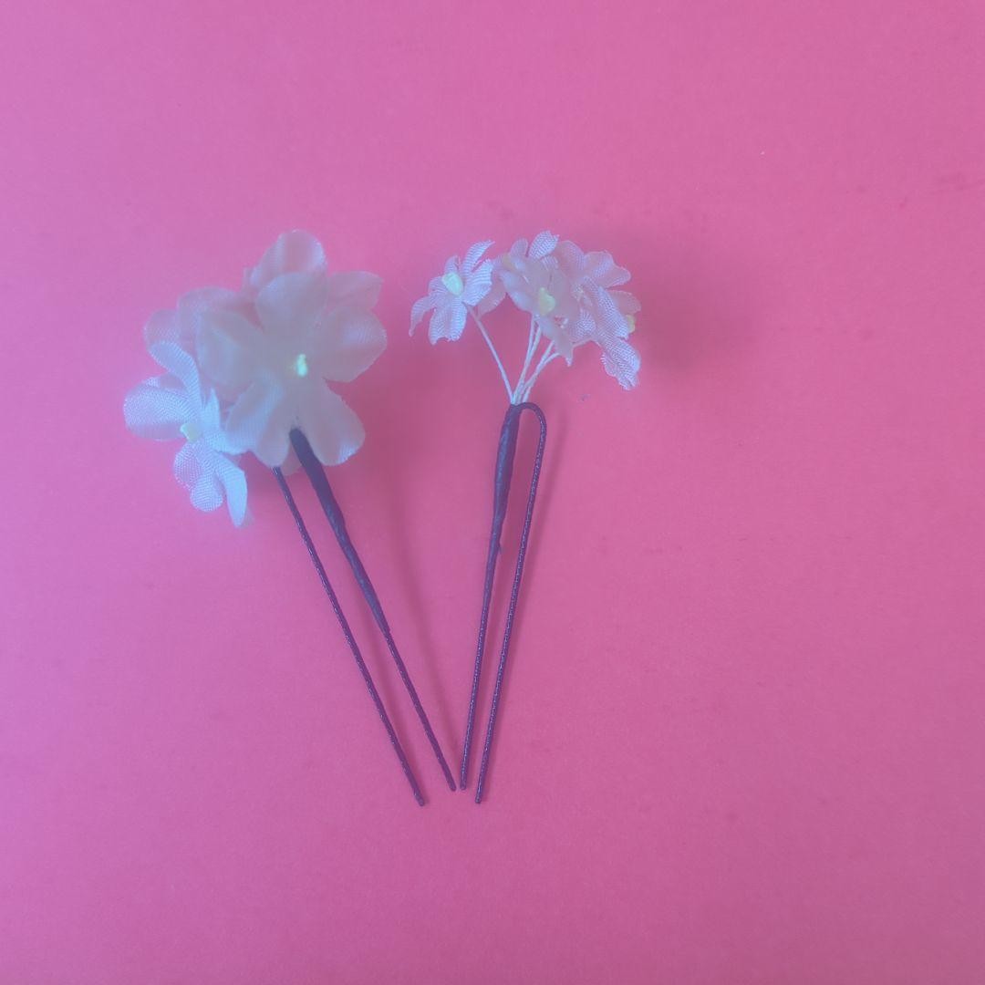 Colorful flower hair accessories set 5 pcs polyester headpieces for women