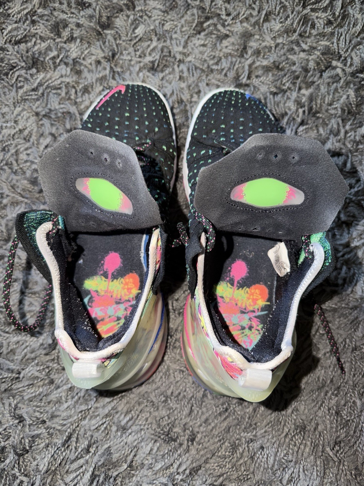 Nike LeBron 18 “James Gang” CQ9283-002 Black/Pink Blast Mid Top Sneaker