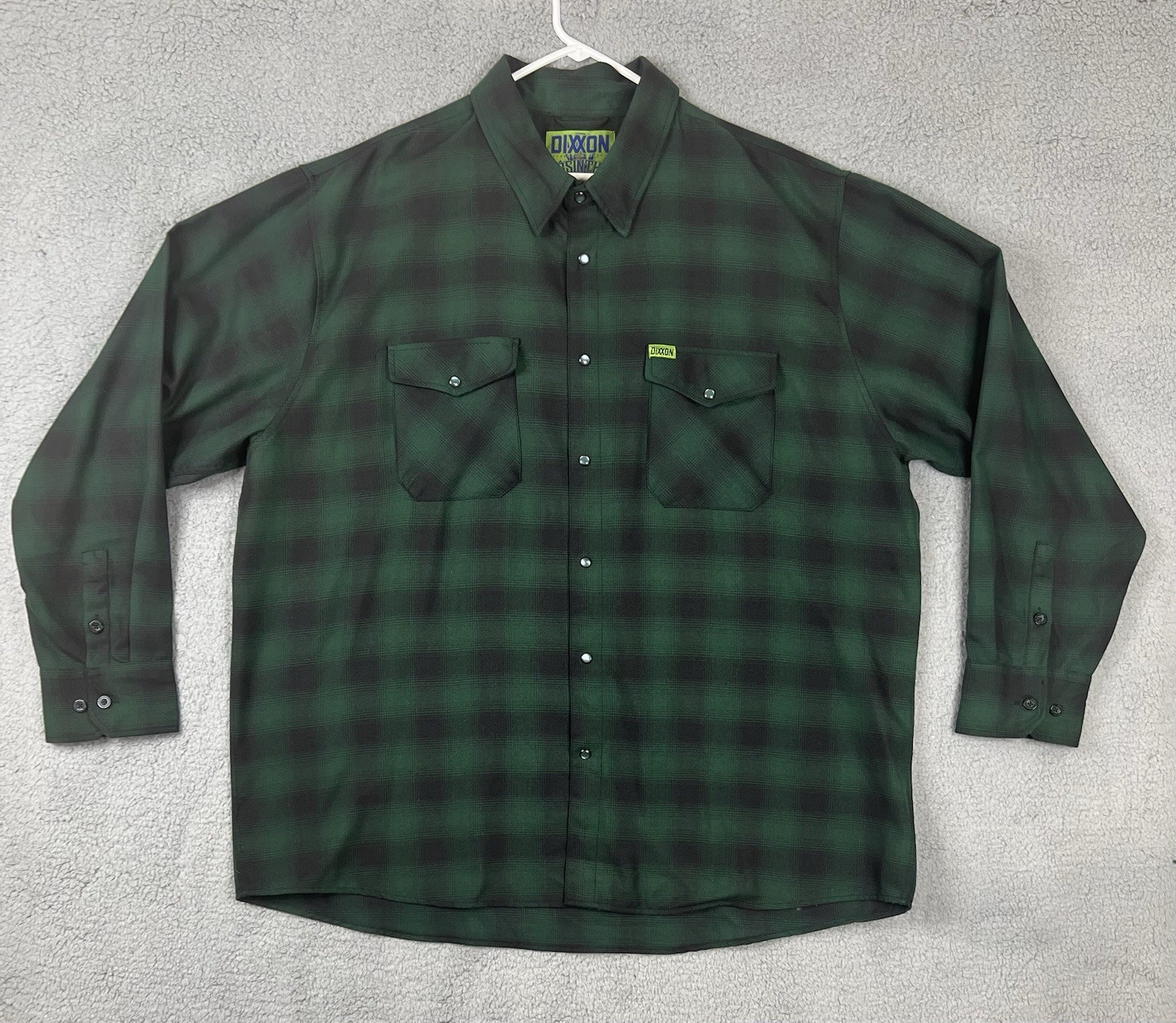 Dixxon The Absinthe’ Long Sleeve Fan Flannel Shirt Mens Size 4XL