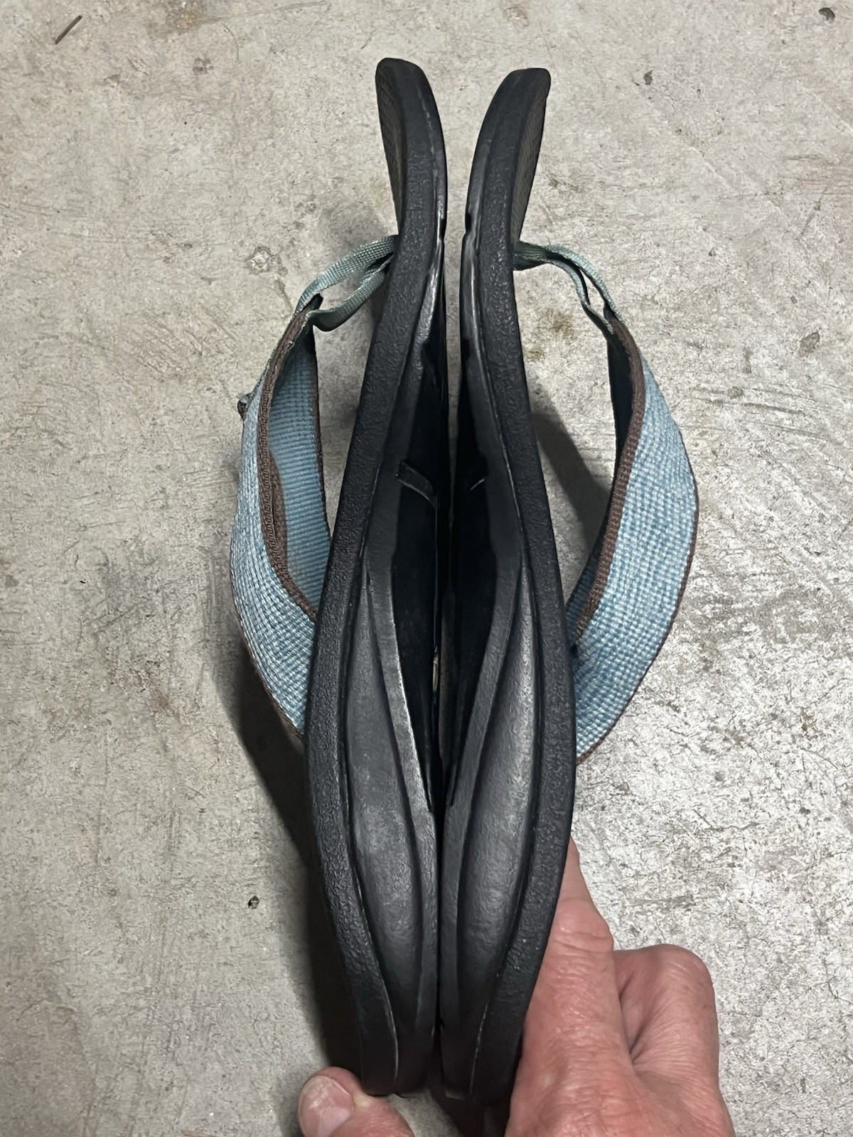 Women’s Chaco EcoTread Flip Zebra Aqua blue synthetic thong flip flops 7 / 38.5