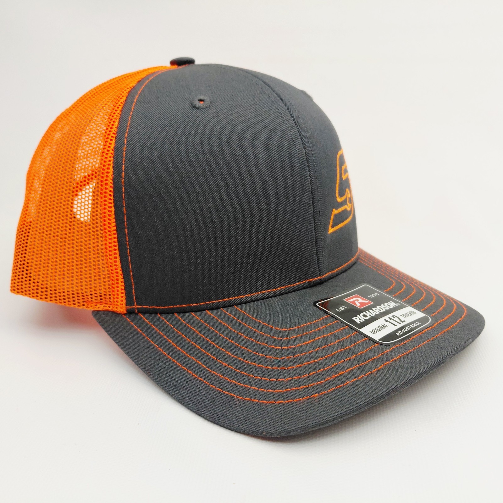 Richardson 112 Trucker Cap Hat Mesh Snapback Snap-On Embroidered Fluorescent