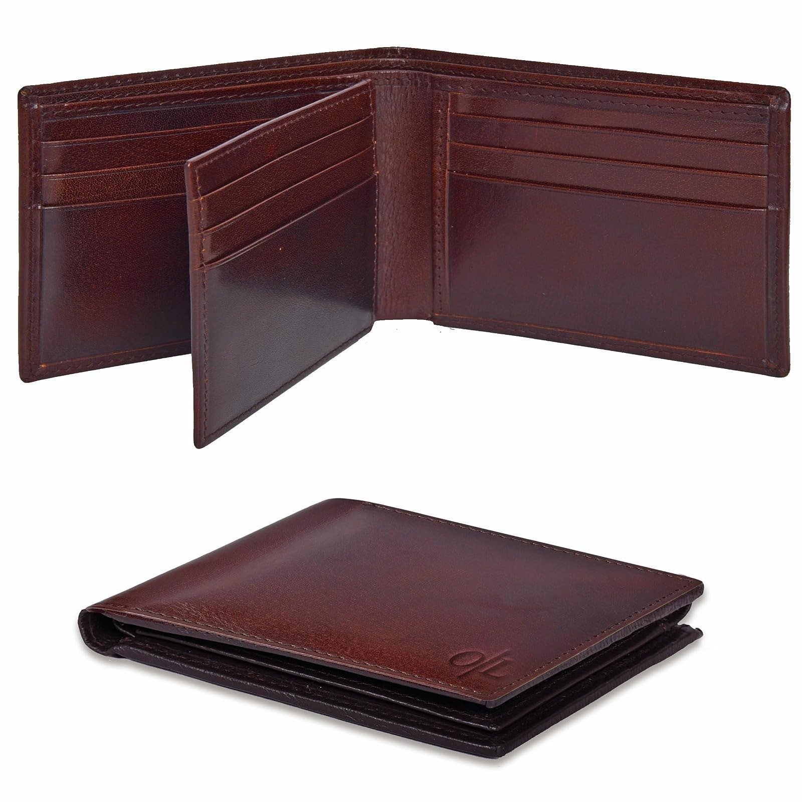Leather RFID Bifold Wallet for Men – Minimalist Front Pocket Gift