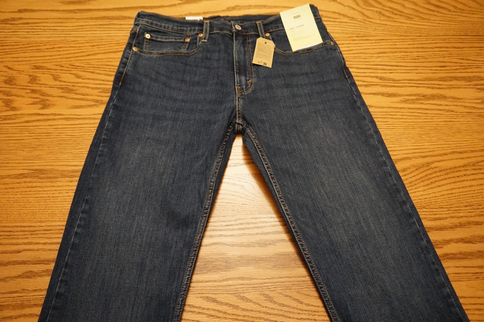 NWT MEN’S LEVI JEANS 502 Multiple Sizes Taper Below Waist Flex Stretch $79.50
