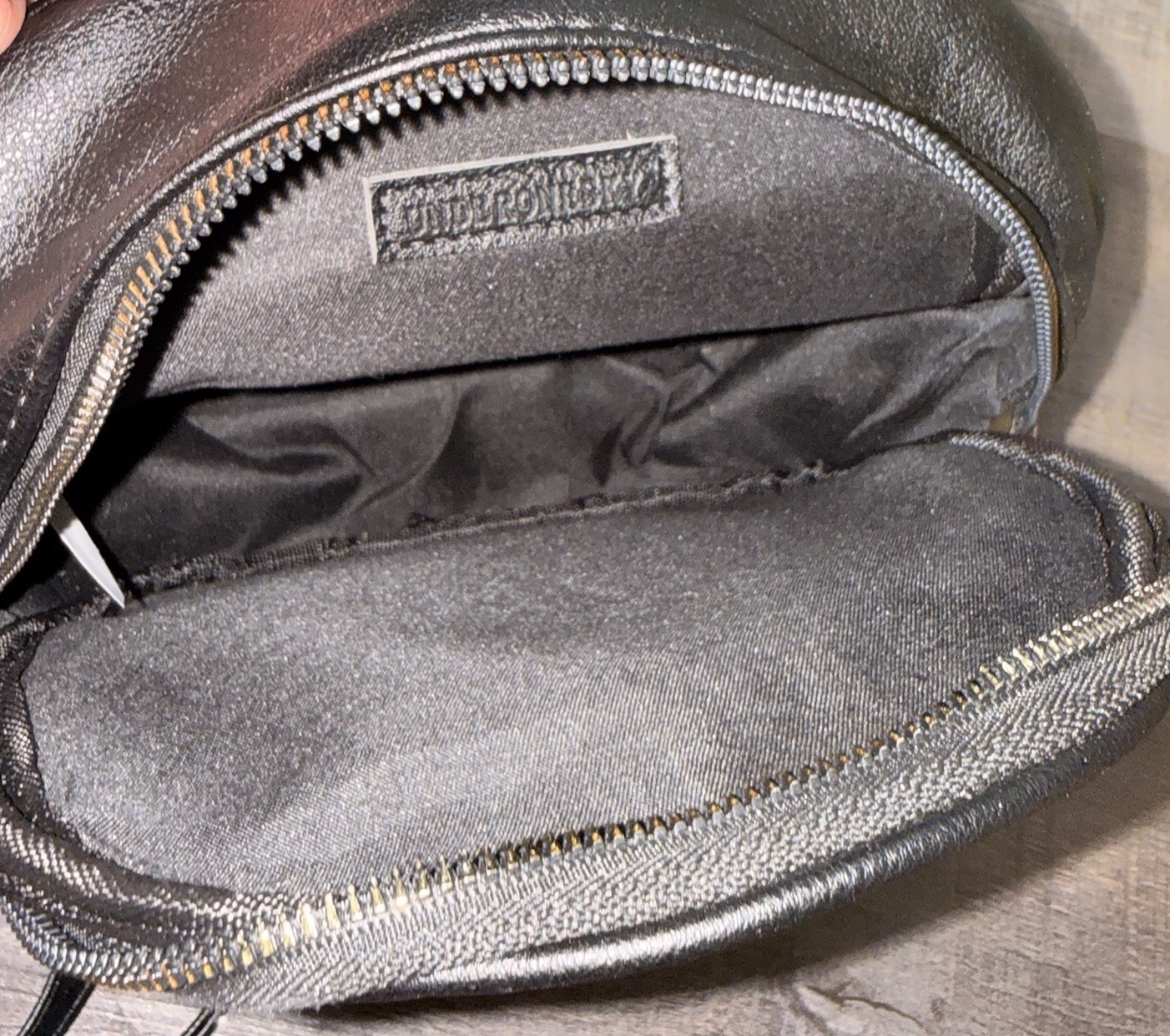 Street Level Black Quilted Mini Backpack Purse, Studs Zip, Edgy Coquette Grunge