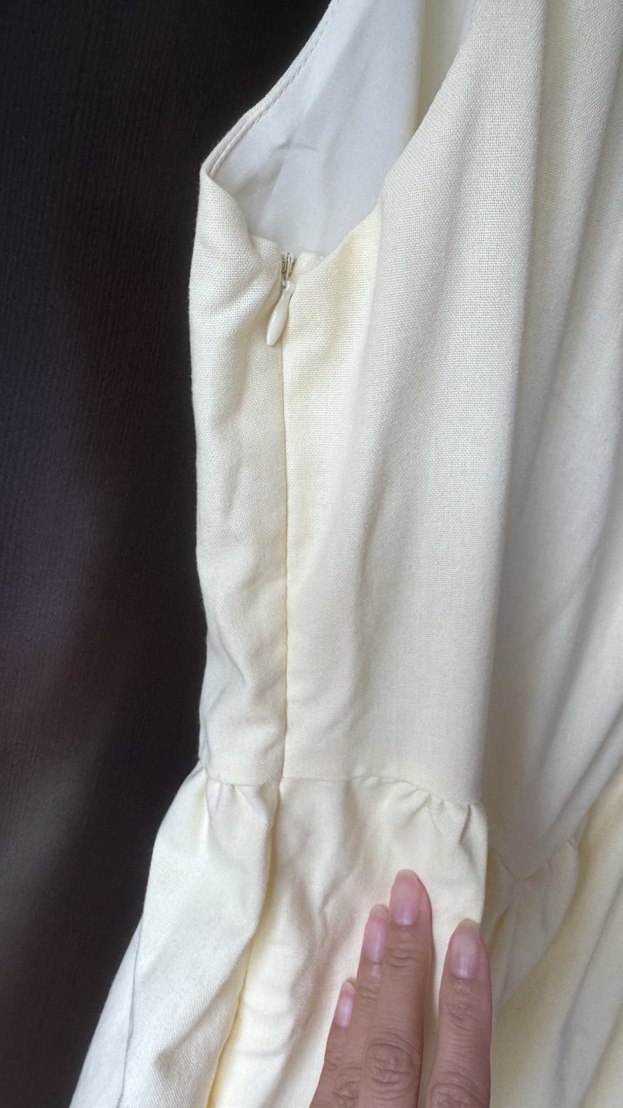 Butter Yellow Cider Dress Square Neckline Fitted Bodice L Coquette Cottagecore