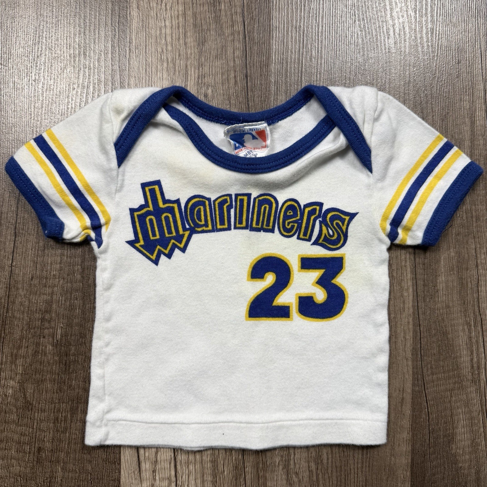 Vintage Seattle Mariners Infant Baby T Shirt 9 Months MLB Trident Logo