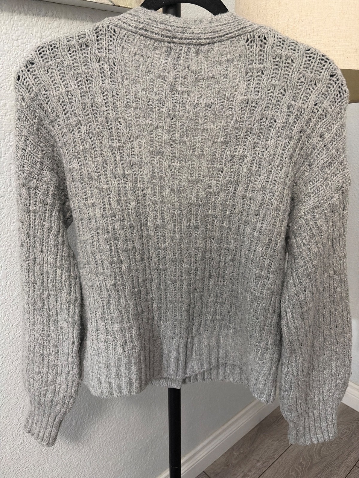 Pink Rose Gray Cardigan Size Small (Excellent condition barely worn)