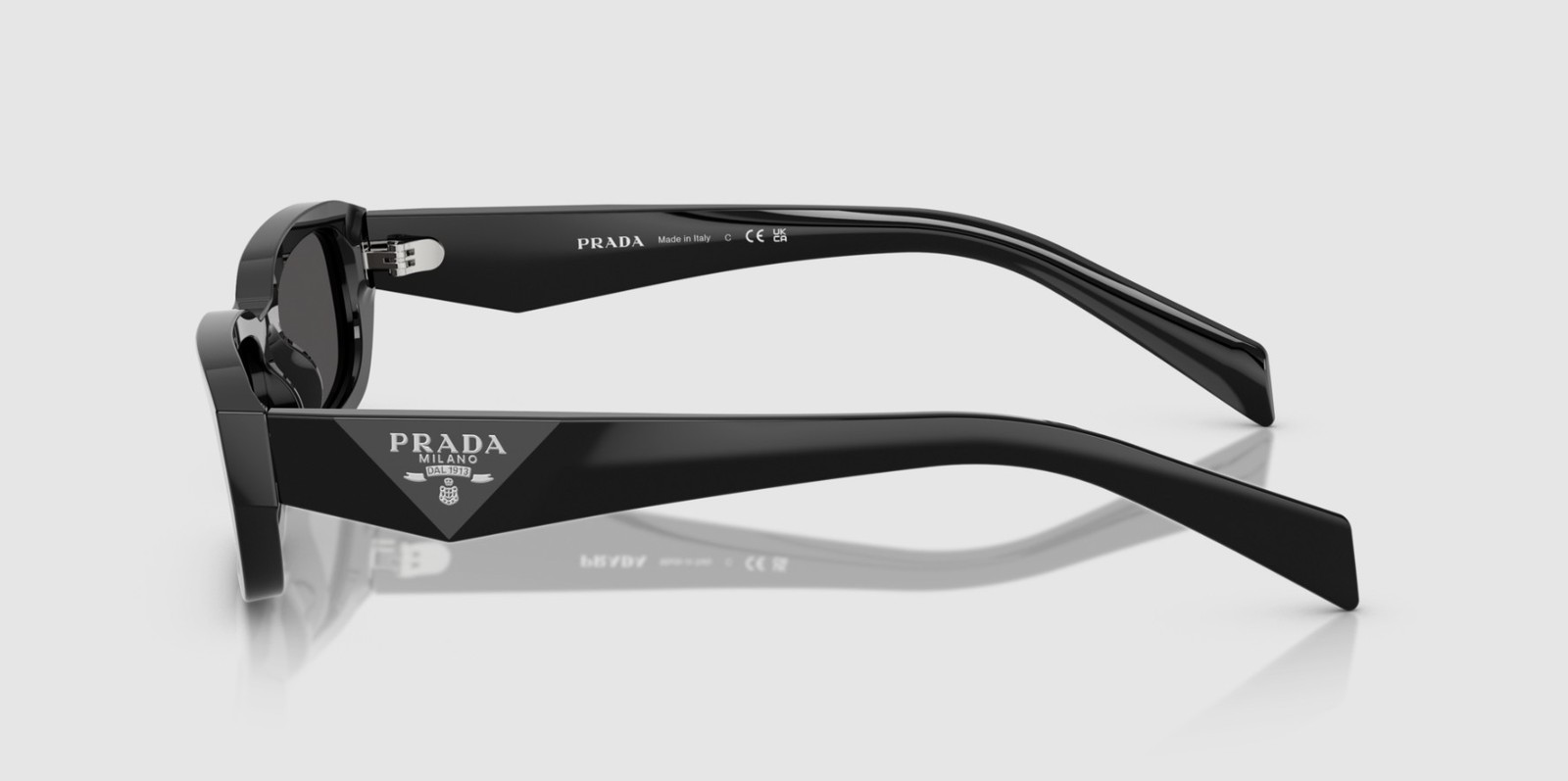 PRADA PR B06S 16K08Z Black Dark Grey 53 mm Women’s Sunglasses