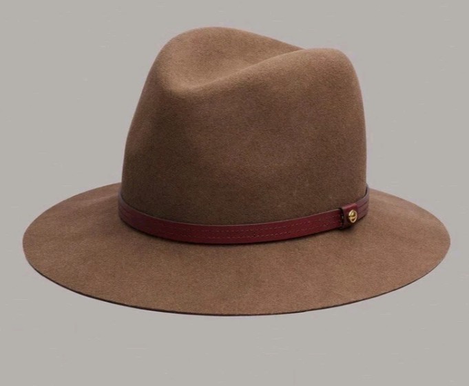 Brand New Rag & Bone Floppy Brim Fedora Hat Pecan Size Large W000129AC