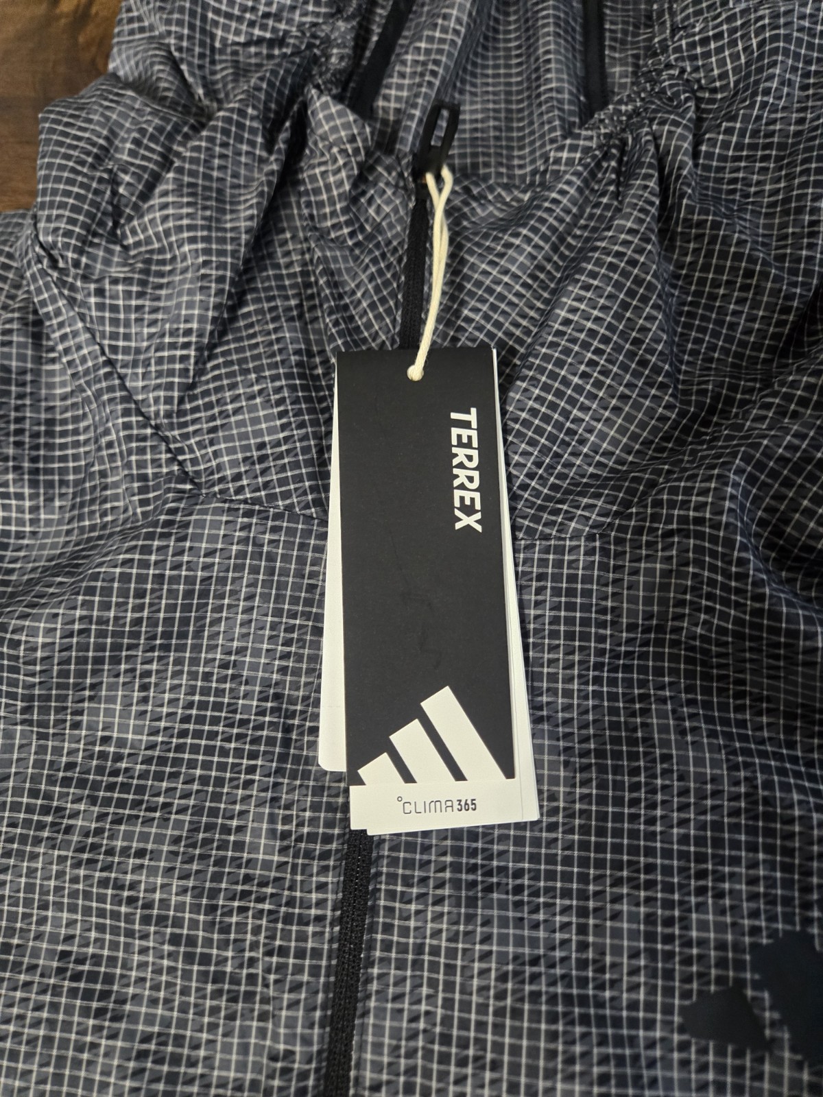 Adidas Terrex Xploric Clima365 Men’s Sz L Wind Anorak Jacket Grey Carbon KE7515