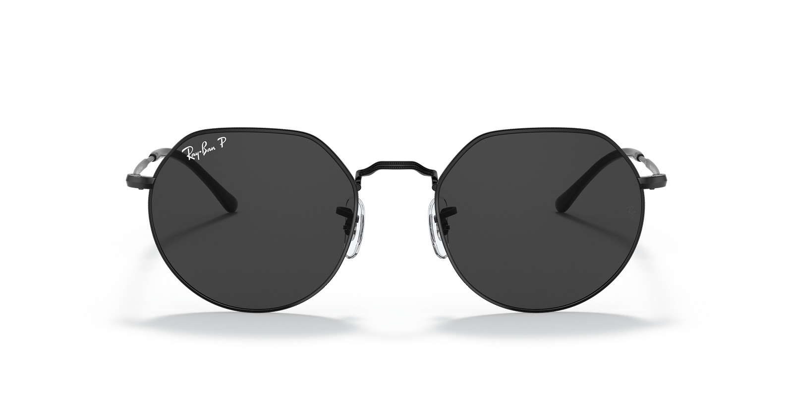 Ray-Ban Jack Polished Black/Black Polarized 53 mm Sunglasses RB3565 002/48 53-20