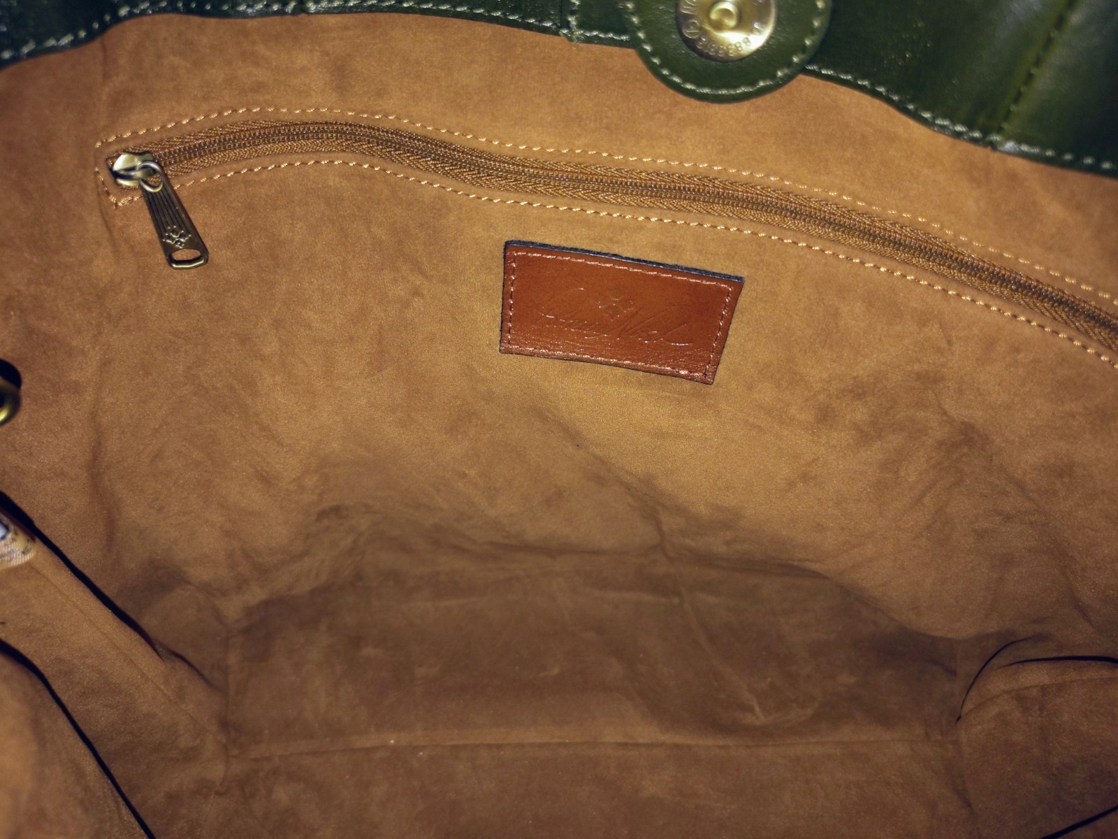 Patricia Nash Mallory Convertible Tote Soft Olive Leather Bag NWT MSRP $249 P996