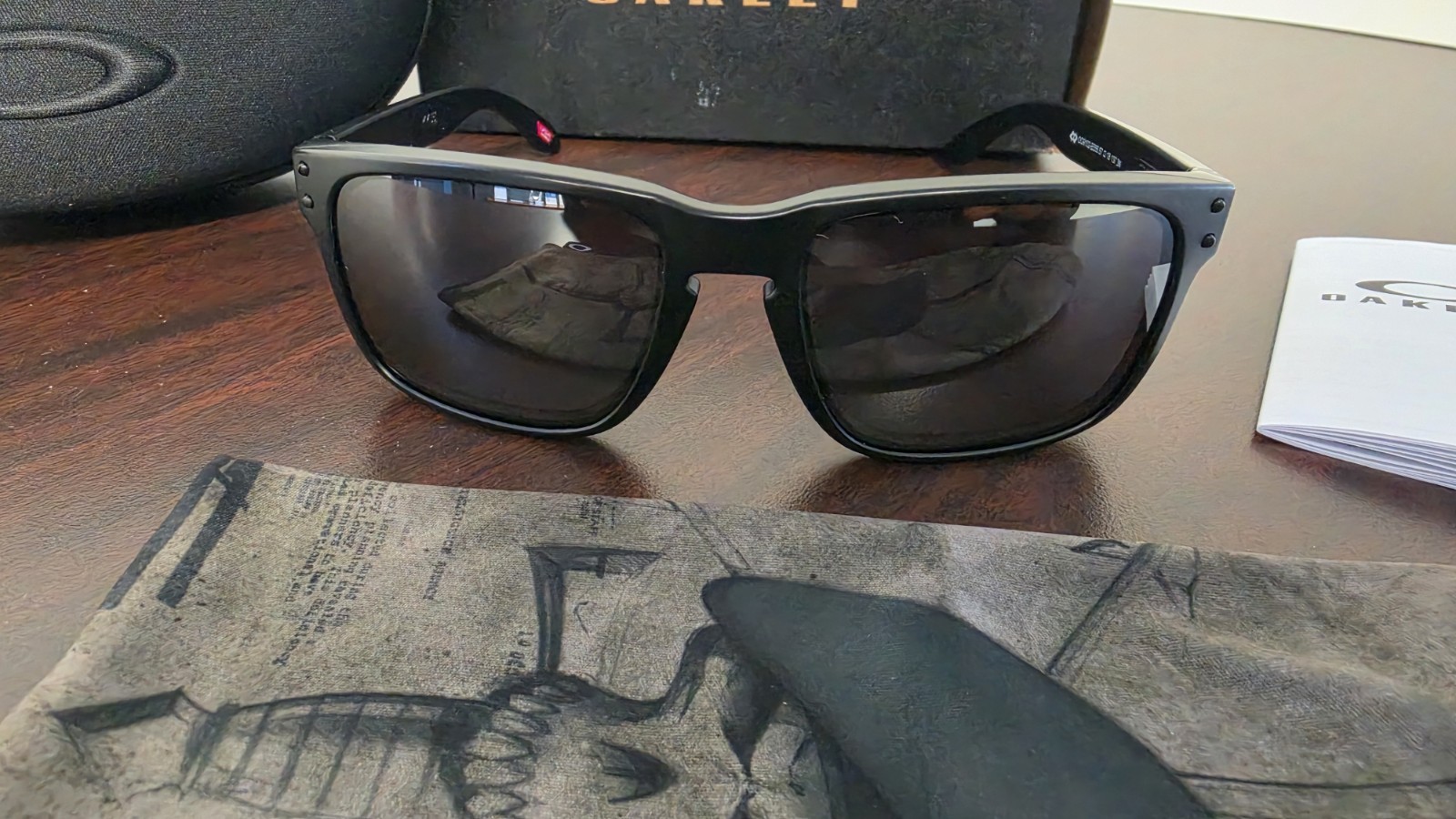 Oakley SI Holbrook Matte Black American Flag Prizm