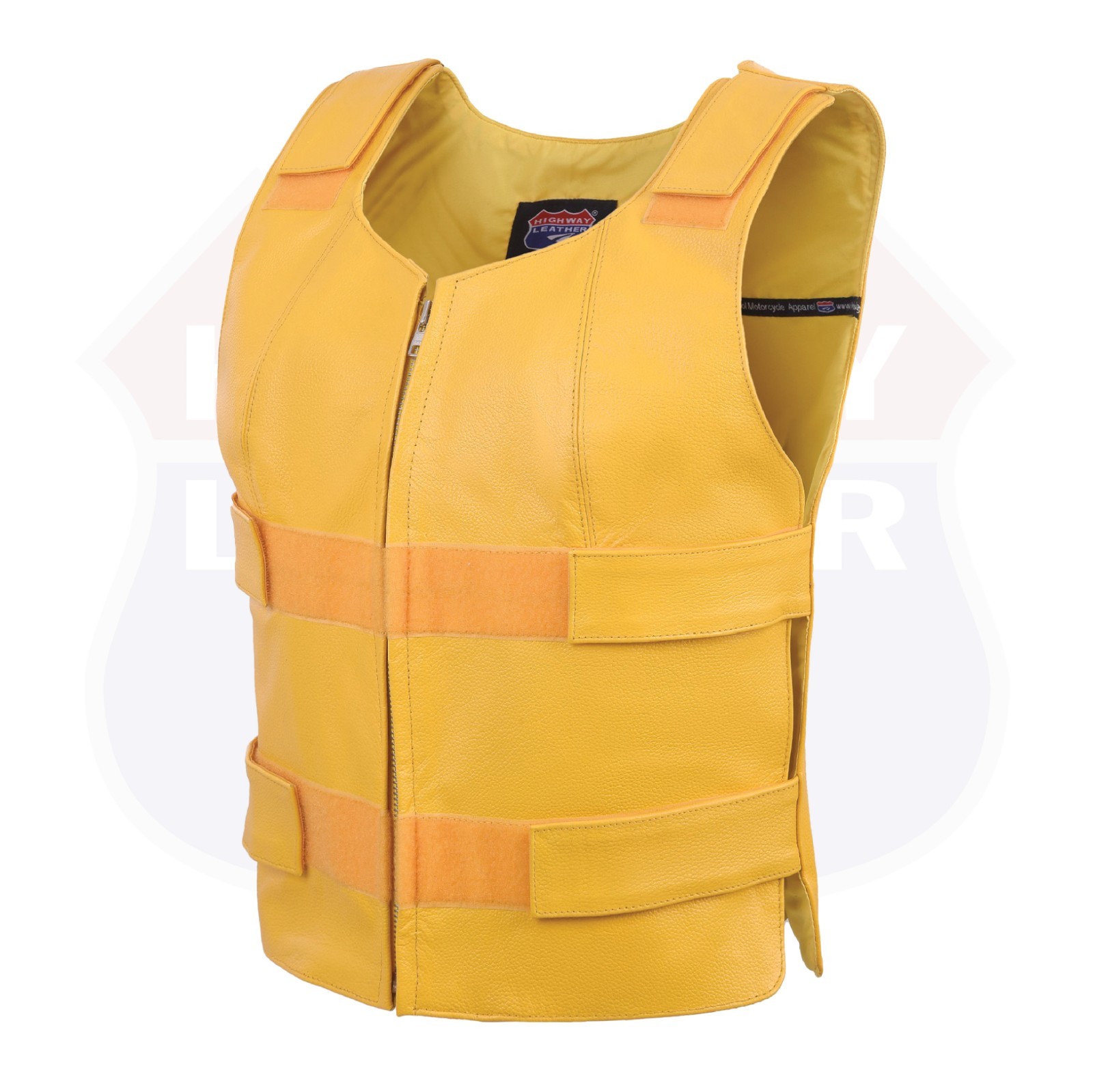 HL14945 Women Bullet Proof style Leather Motorcycle Vest-bikers Club