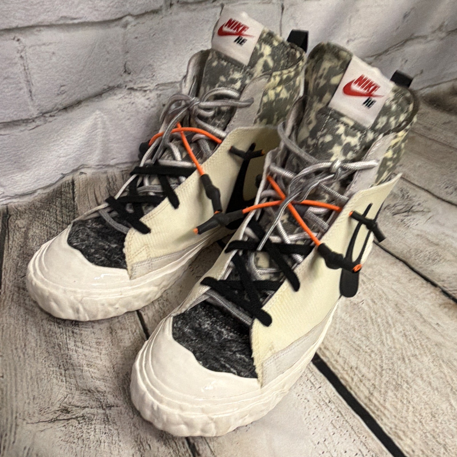 Nike Blazer Readymade Mid White Camo Size 11 in Excellent Condition No Box