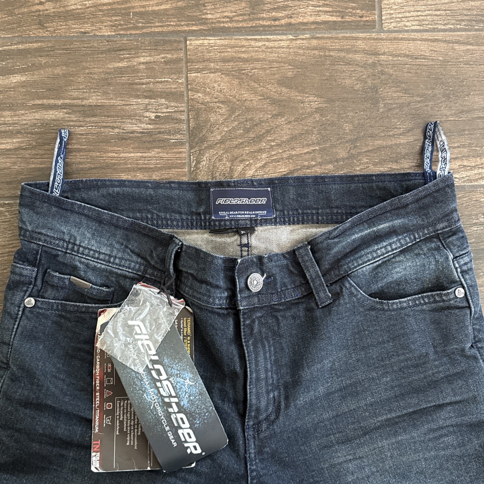 Fieldsheer Charger Motorcycle Riding Jeans Women 31×31 Made with Kevlar NWT