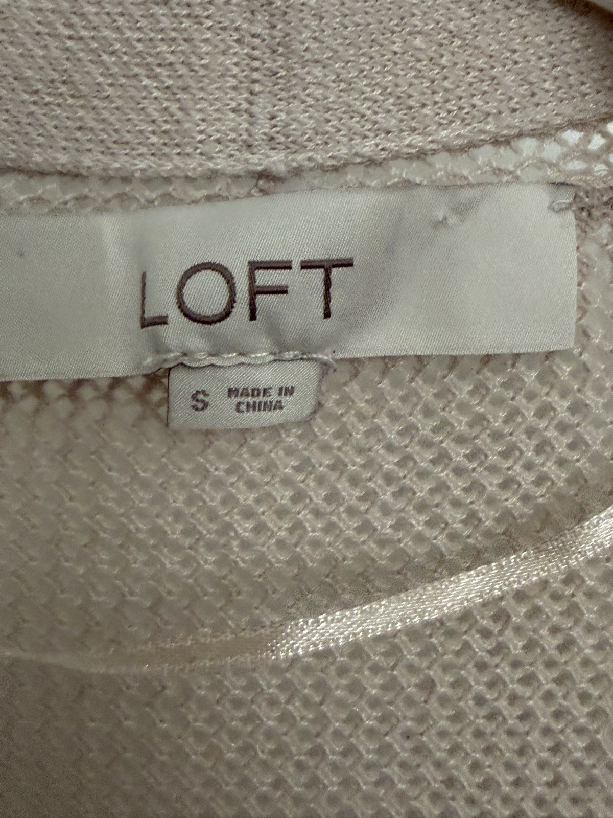 Loft Small Casual Duster Cardigan Sweater Linen Blend All Seasons See Photos!