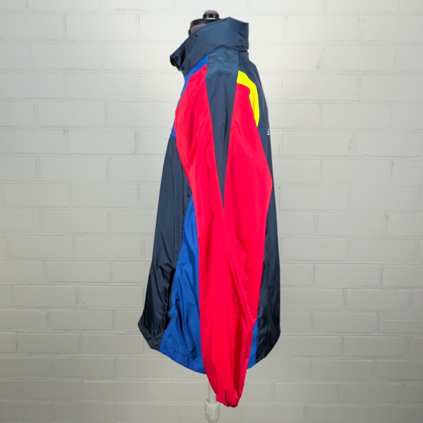 Erima Liechtenstein Olympic Lightweight Raincoat Jacket Blue Red Men Large 42 in