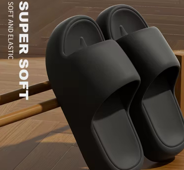 Cloud Slides Unisex Bathroom Slippers Non-Slip Cushion Sandals Thick Platform
