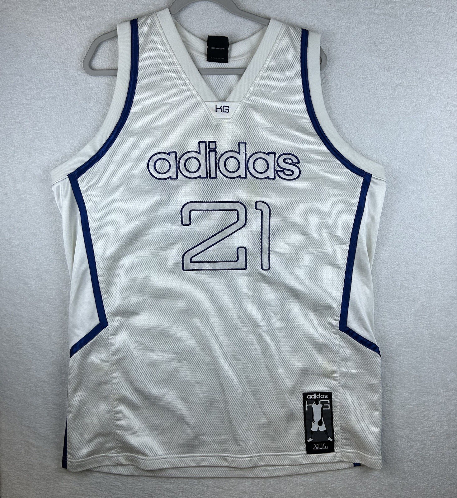 Adidas Kevin Garnett KG #21 VTG 2005 Basketball Jersey Mens XL MN Timberwolves