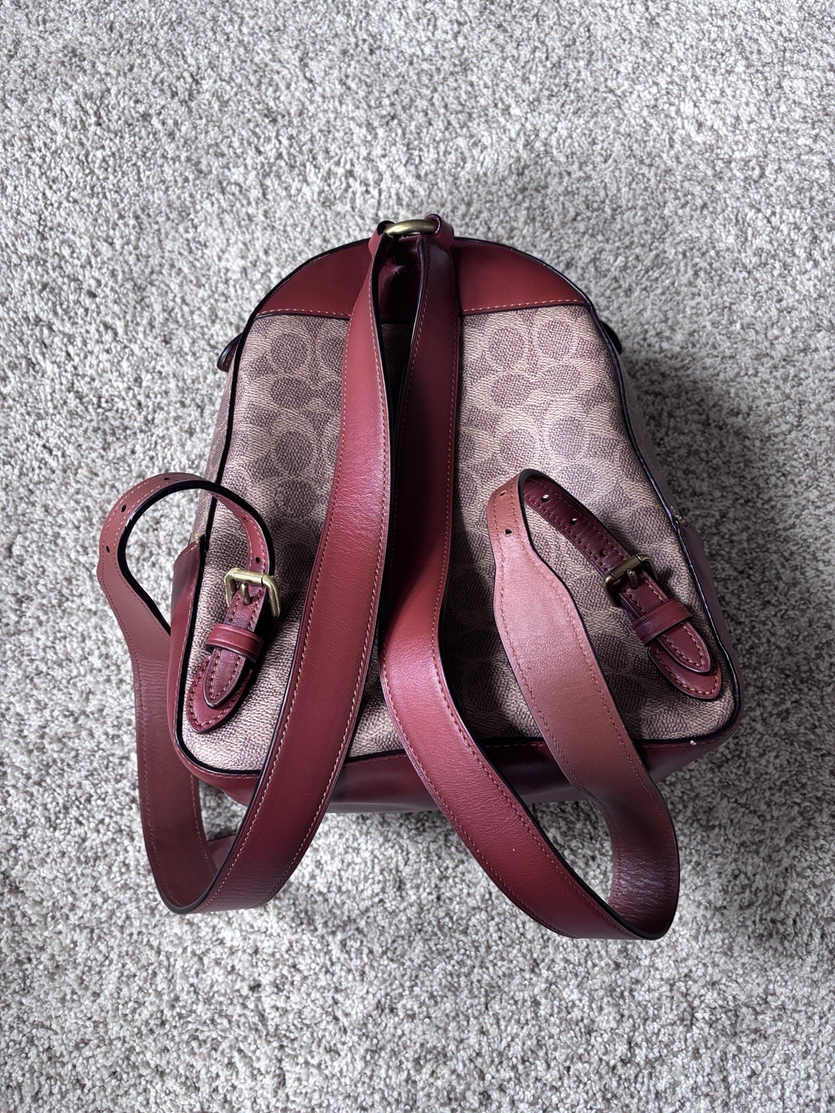 Coach Campus Backpack 23 In Signature Coated Canvas& Refined Calf Leather