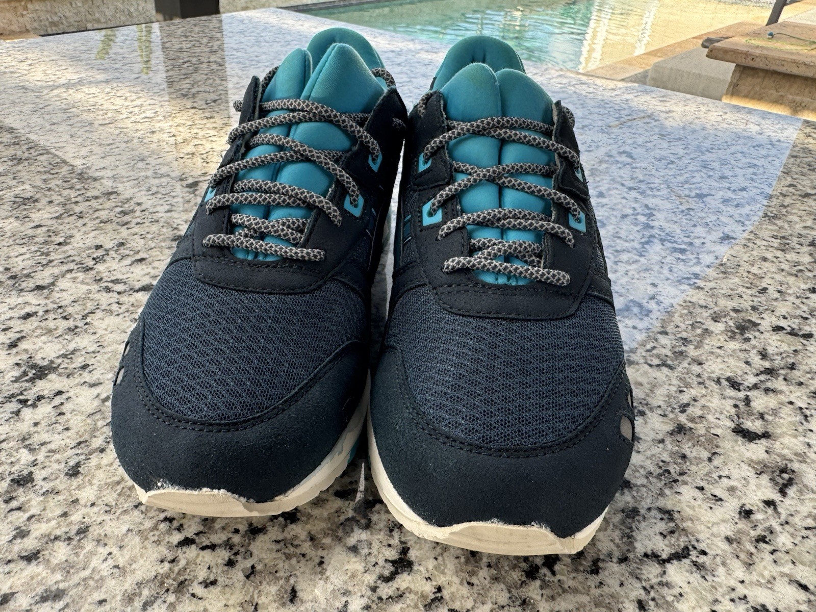 ASICS Gel Lyte III Men’s Athletic Sneaker Black Blue Gray White Lace-Up Low Top