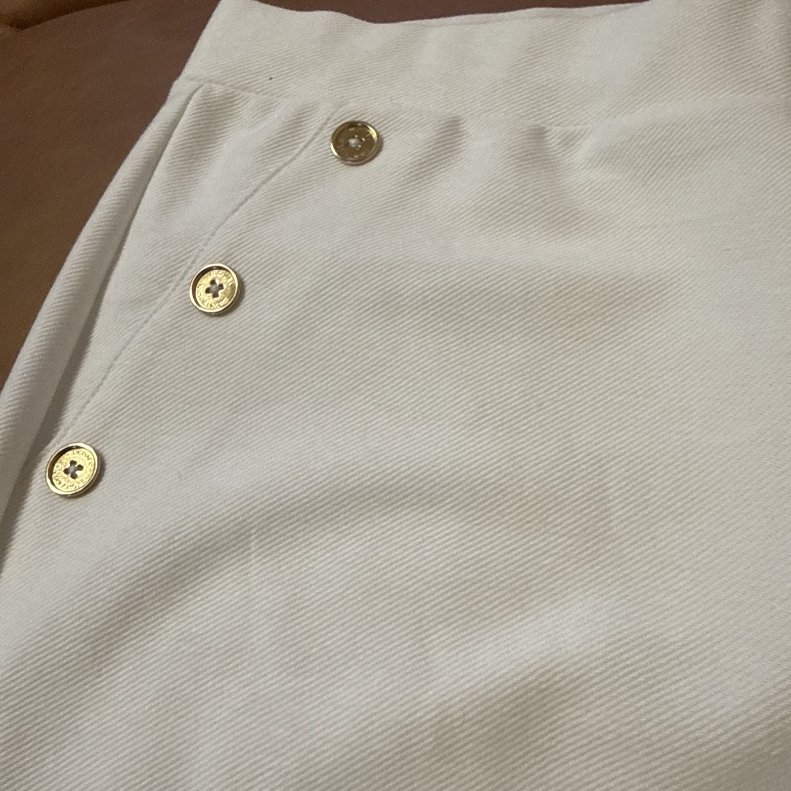 Michael Michael Kors White Ankle Pull On Pants High Rise Large