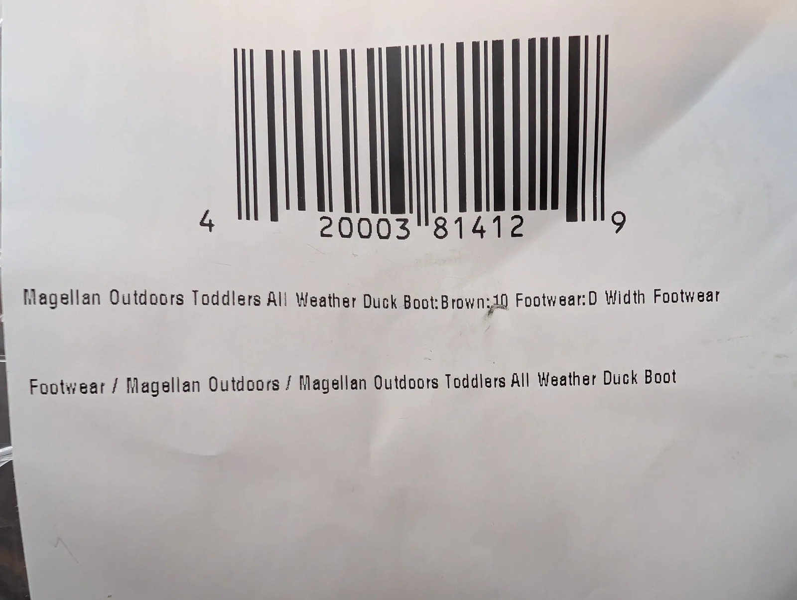 Magellan Outdoors Toddler Boys Winter Snow Duck Boots Size 10 Brown All Weather