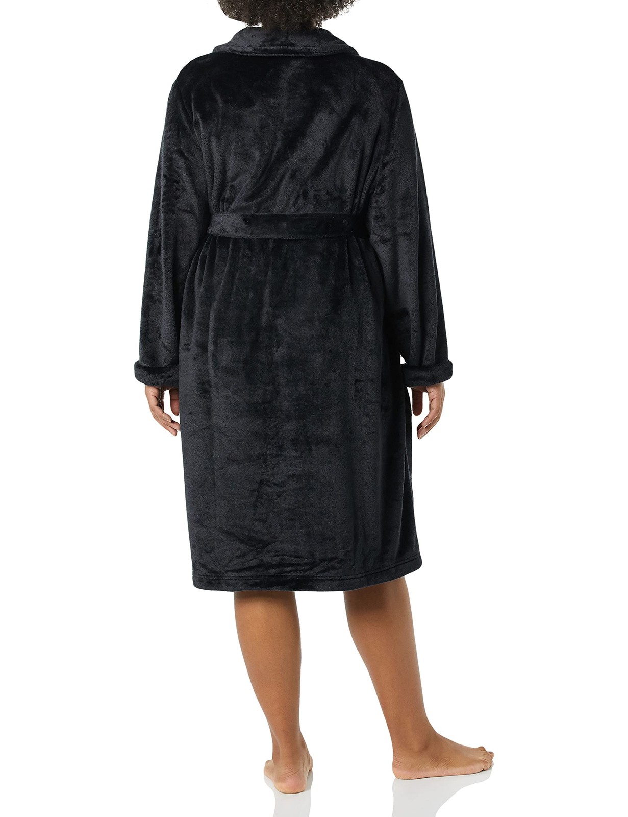 Amazon Essentials Women’s Mid-Length Plush Bath Robe, Loungewear (Available in