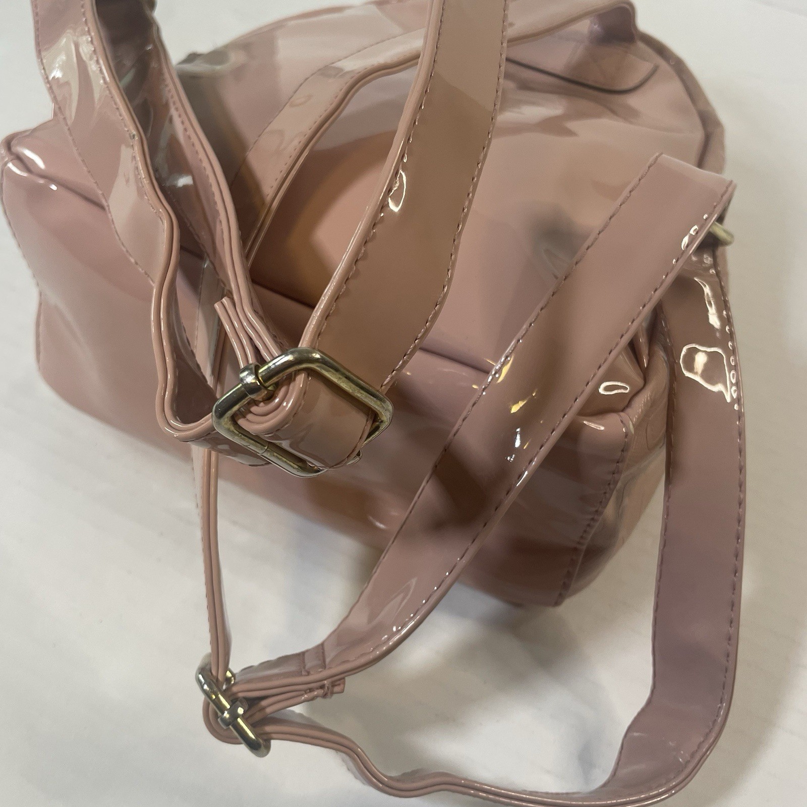 Juicy Couture Blush Pink Mini Backpack Purse 100% Polyurethane