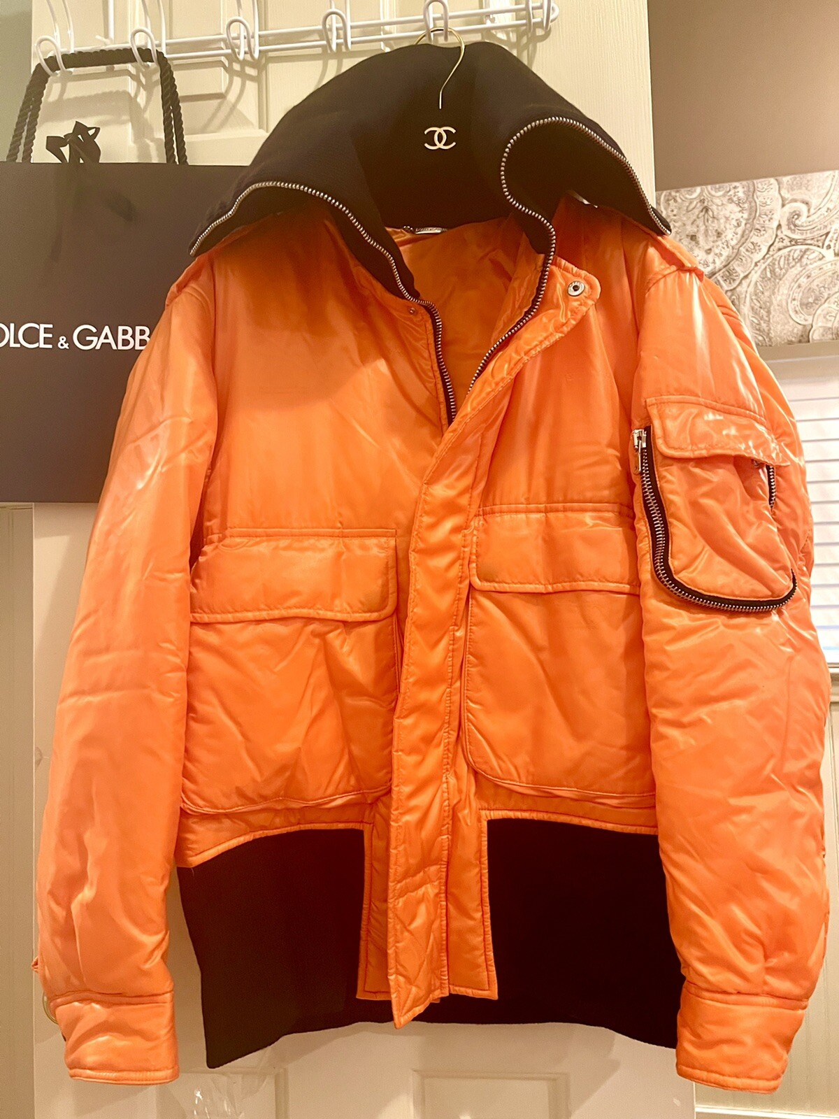 New Dolce & Gabbana Puffer Coat 42 44 46 6 8 10 Jacket Hood Men Women M L XL
