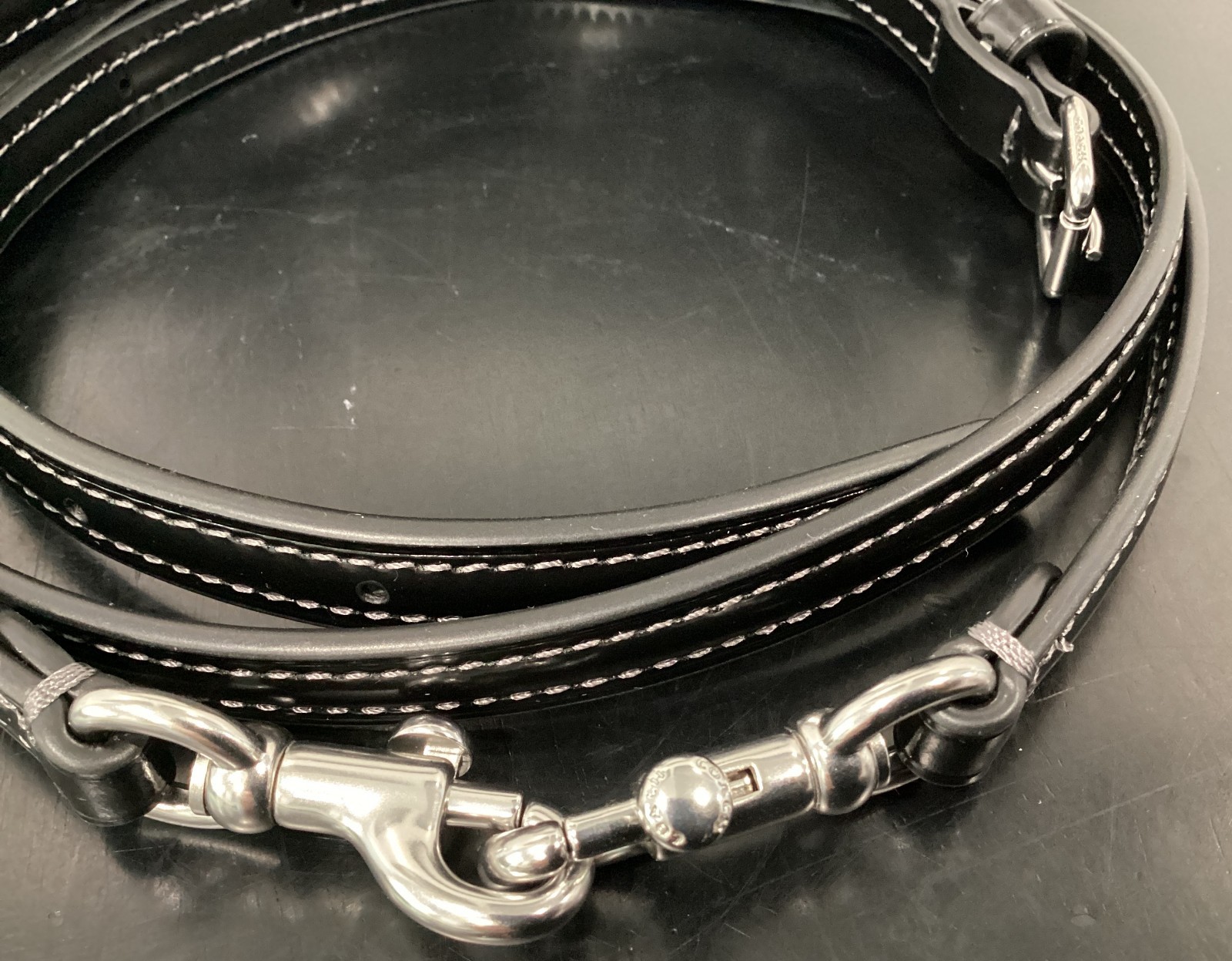 Coach Teri Mini CW310 Black 7.75″ x 4.75″ x 2.25″ Spazzolato Leather 2 Straps