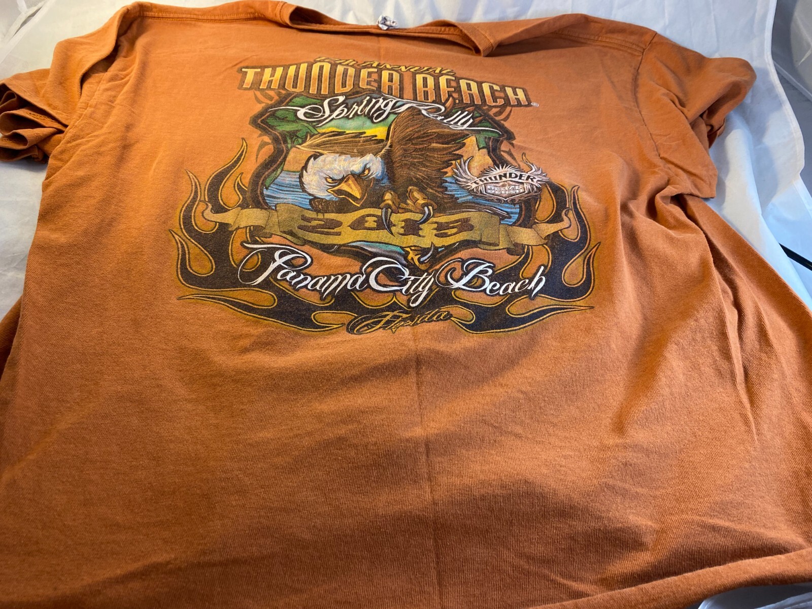 Thunder Beach Motorcycle Rally 17th Annual Spring Rally 2015 T Shirt • 2XL