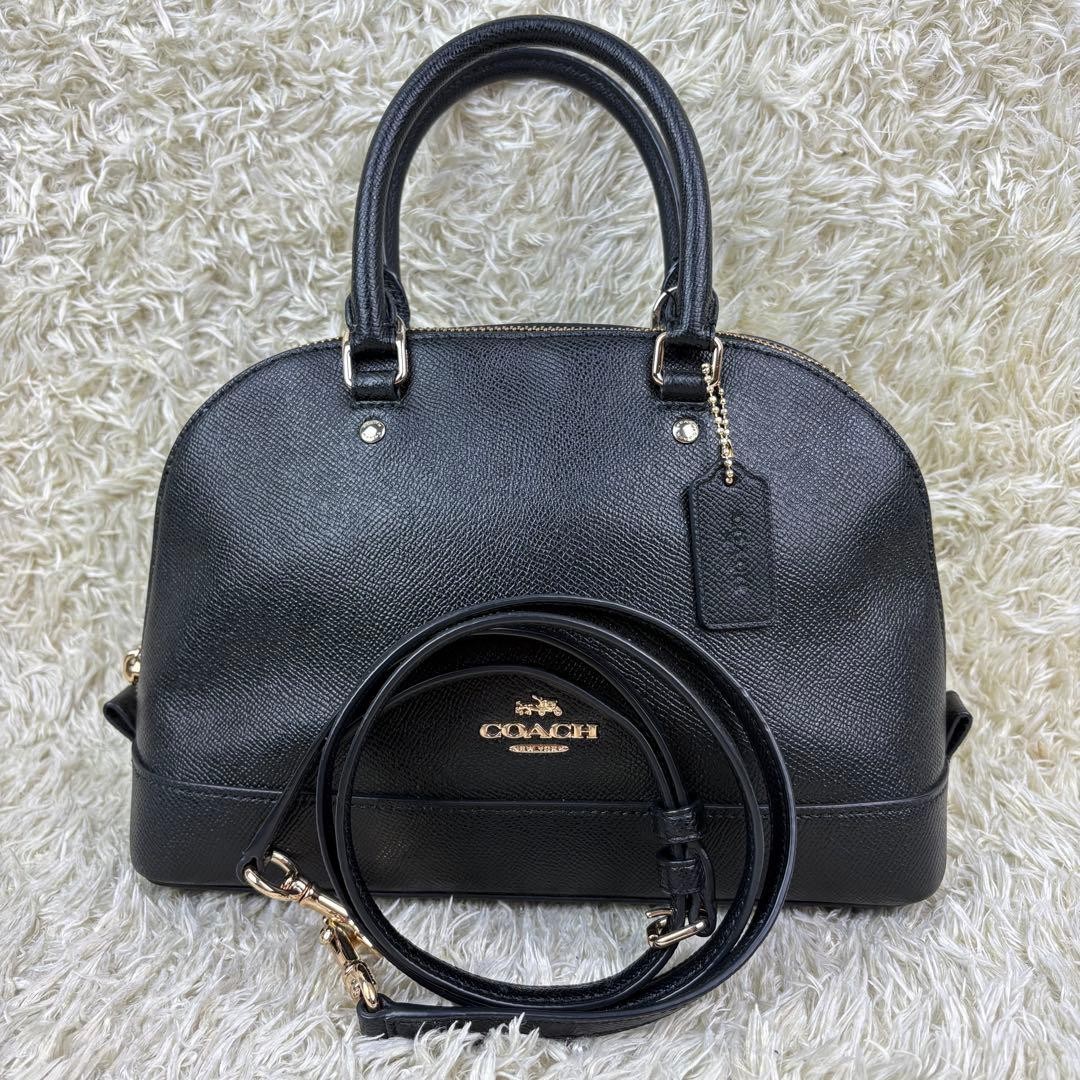 Coach Sierra Satchel 2WAY shoulder bag dome shaped leather