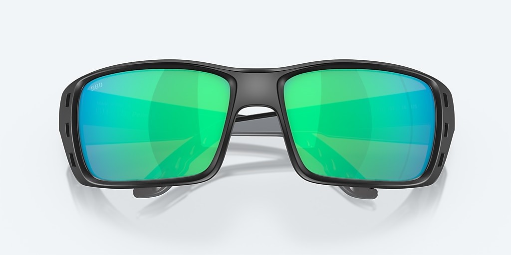 Costa Del Mar Permit Matte Black/Green Mirror 580G Polarized 63 mm Sunglasses