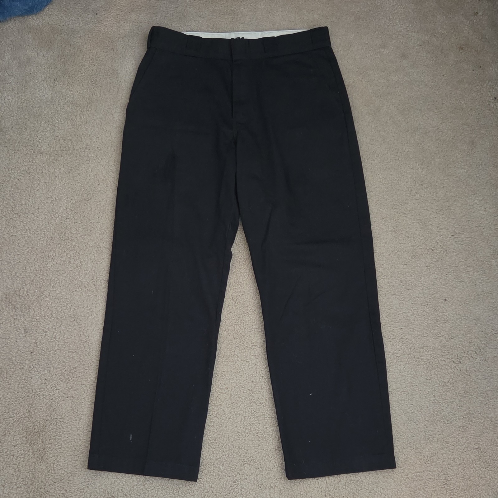 Dickies 874 Original Fit Black Men’s Work Pants Size 32 Cotton Blend Twill
