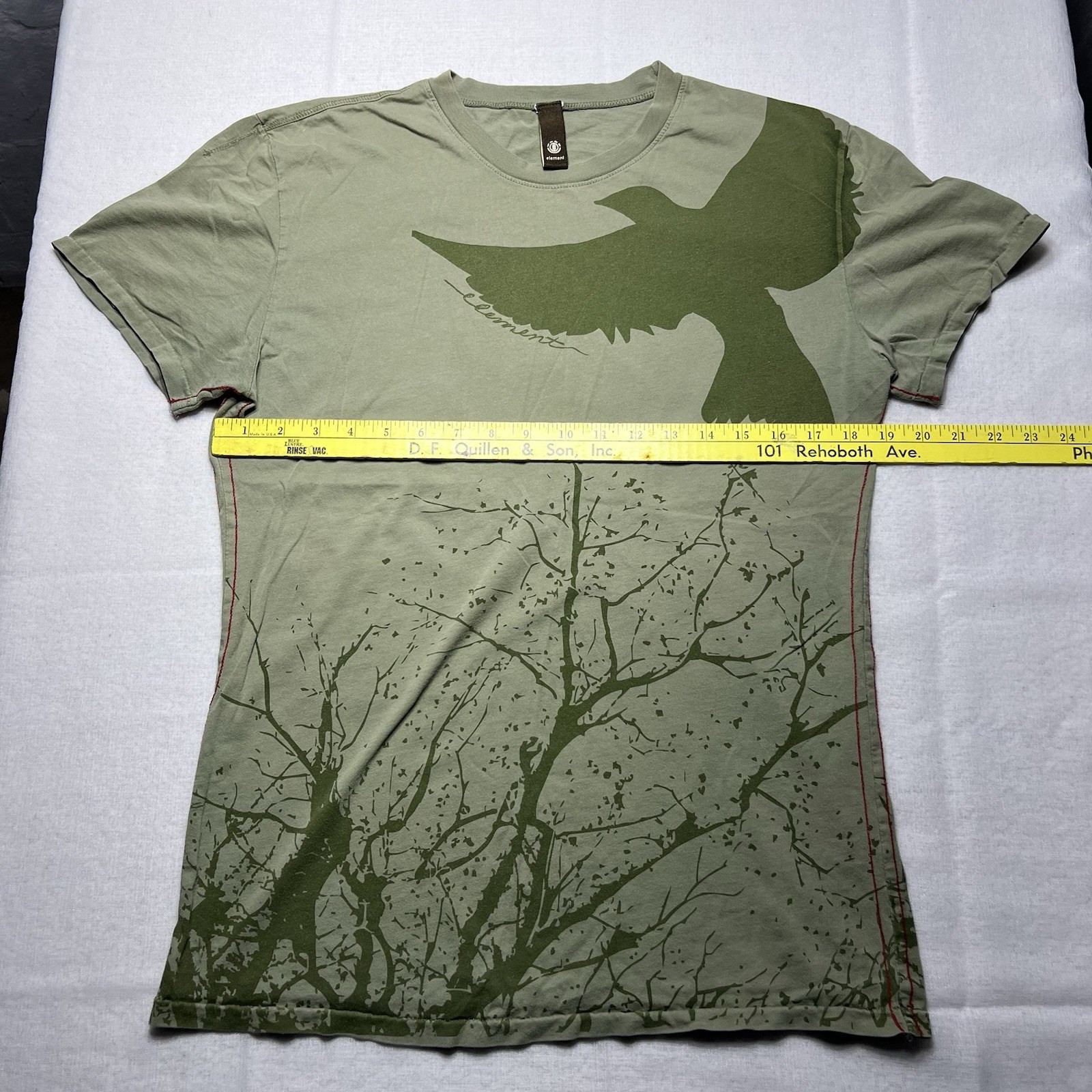 Y2K Element Skateboarding T Shirt Double Sided Graphic Grunge Streetwear No Size