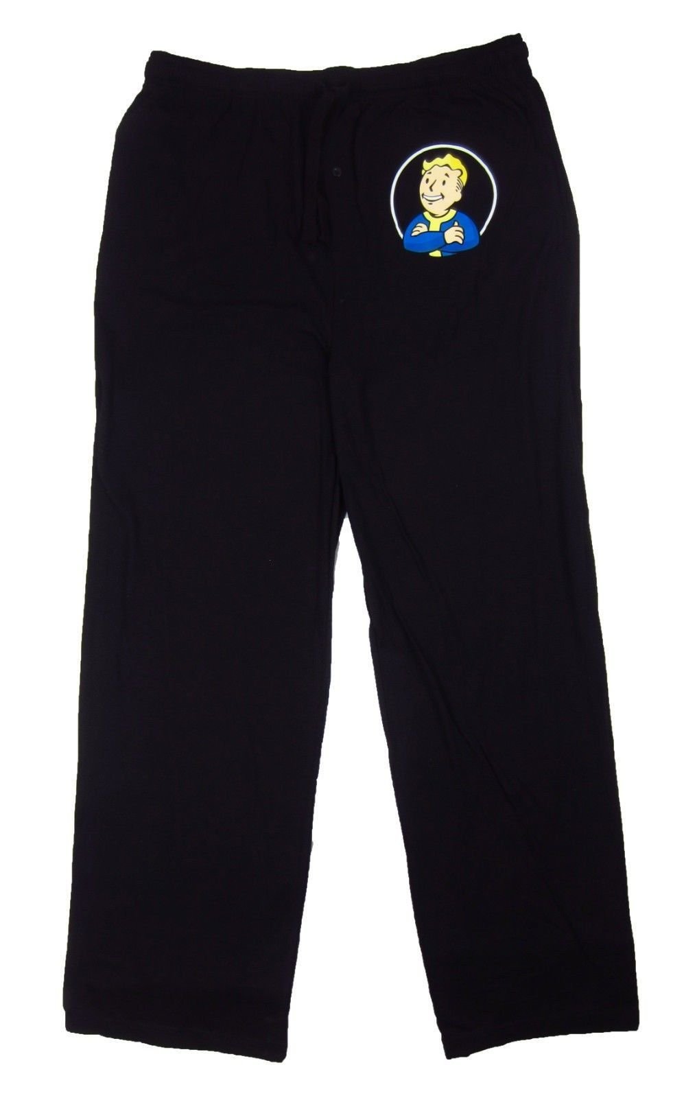 Mens Womens NEW Bethesda Vault Boy Black Pajama Lounge Pants Size S M L XL 2XL