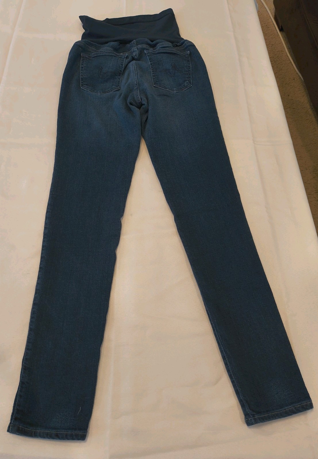 AG Adriano Goldschmied Maternity Collection Skinny Jeans Dark Blue Size 31R