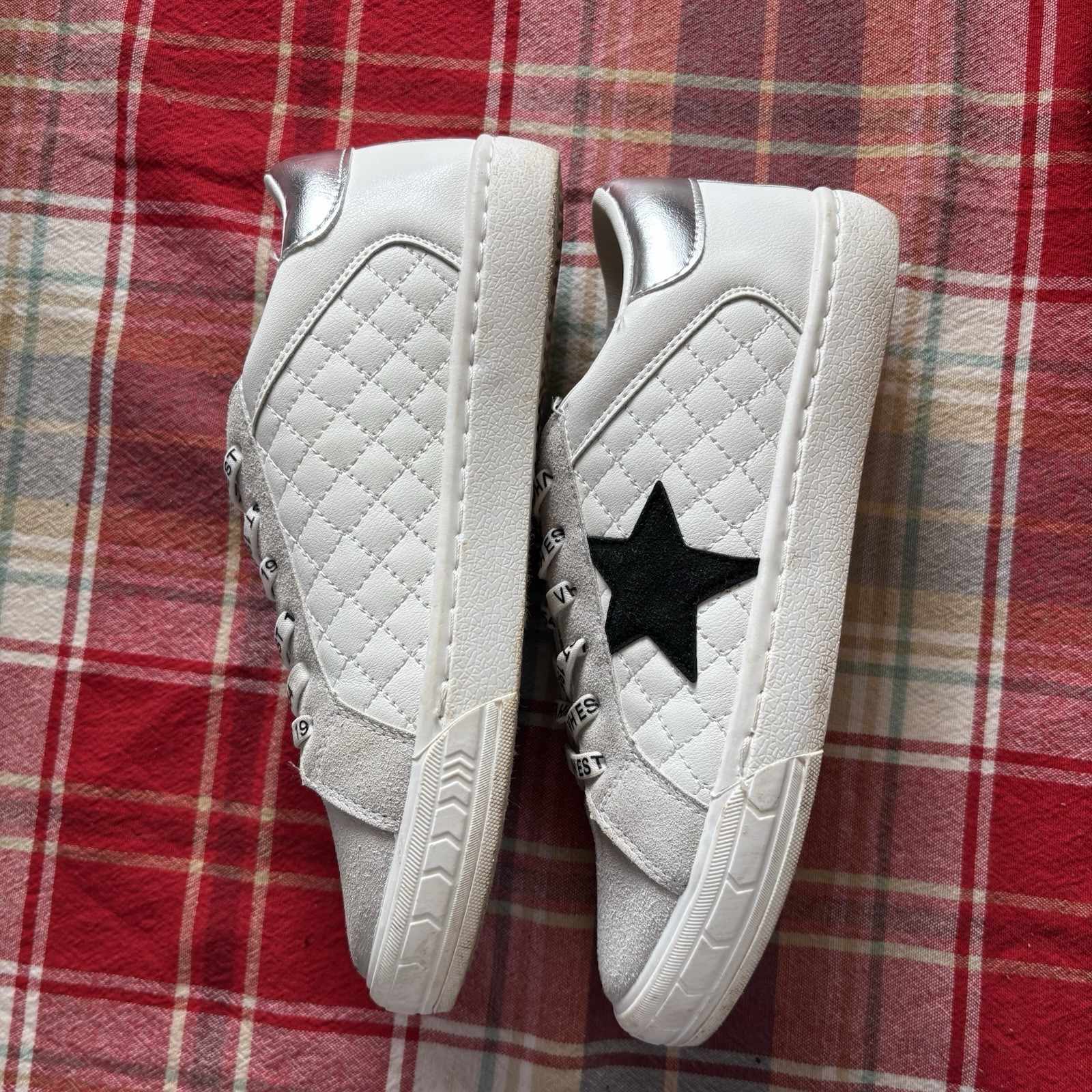 Vintage Havana Dash Sneakers Shoes White/Grey Black Star Women’s 7.5 EUC