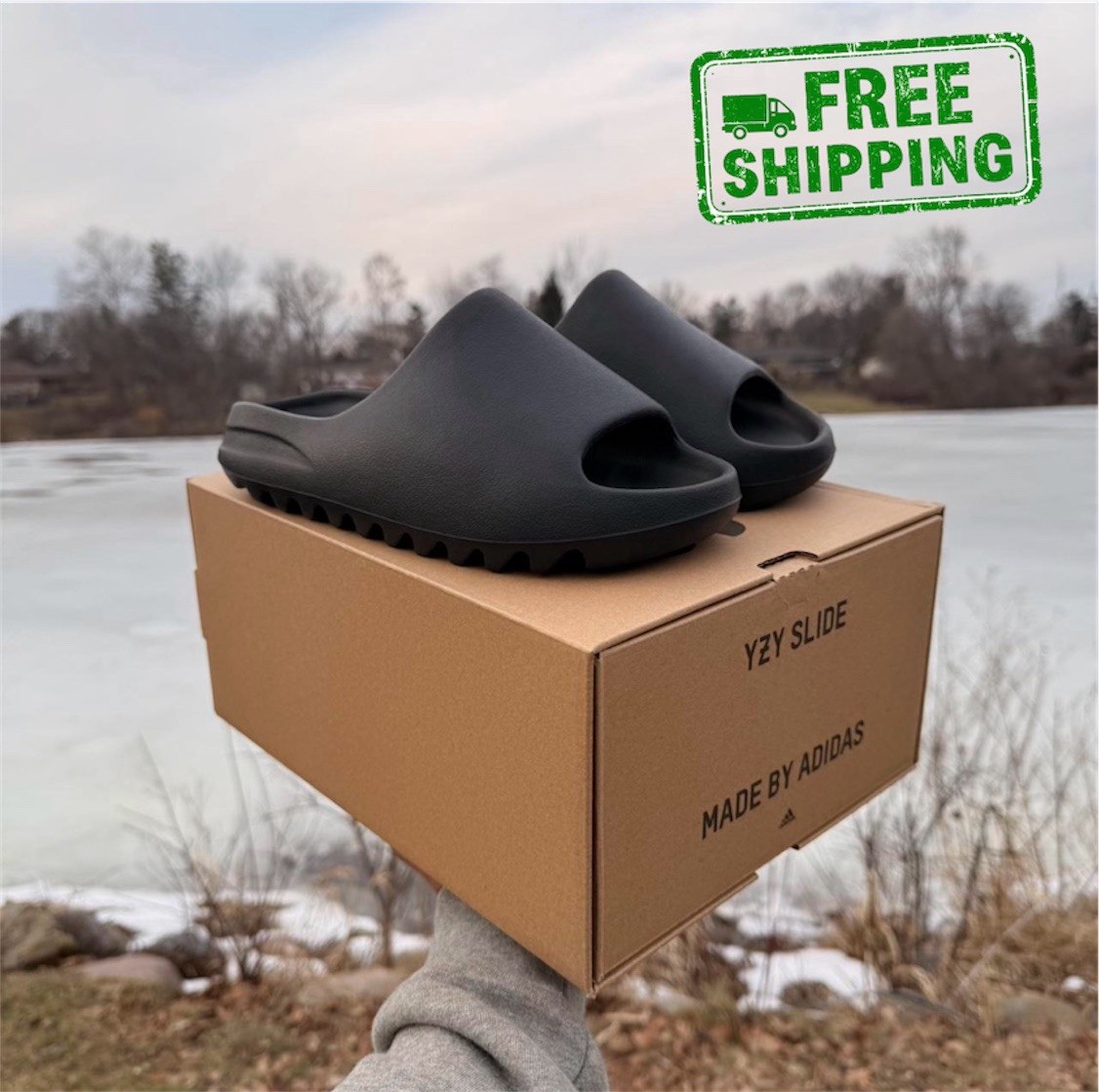 adidas Yeezy Slide Black (2022/2023 Restock) FZ5897 Men’s Size 6-10 New