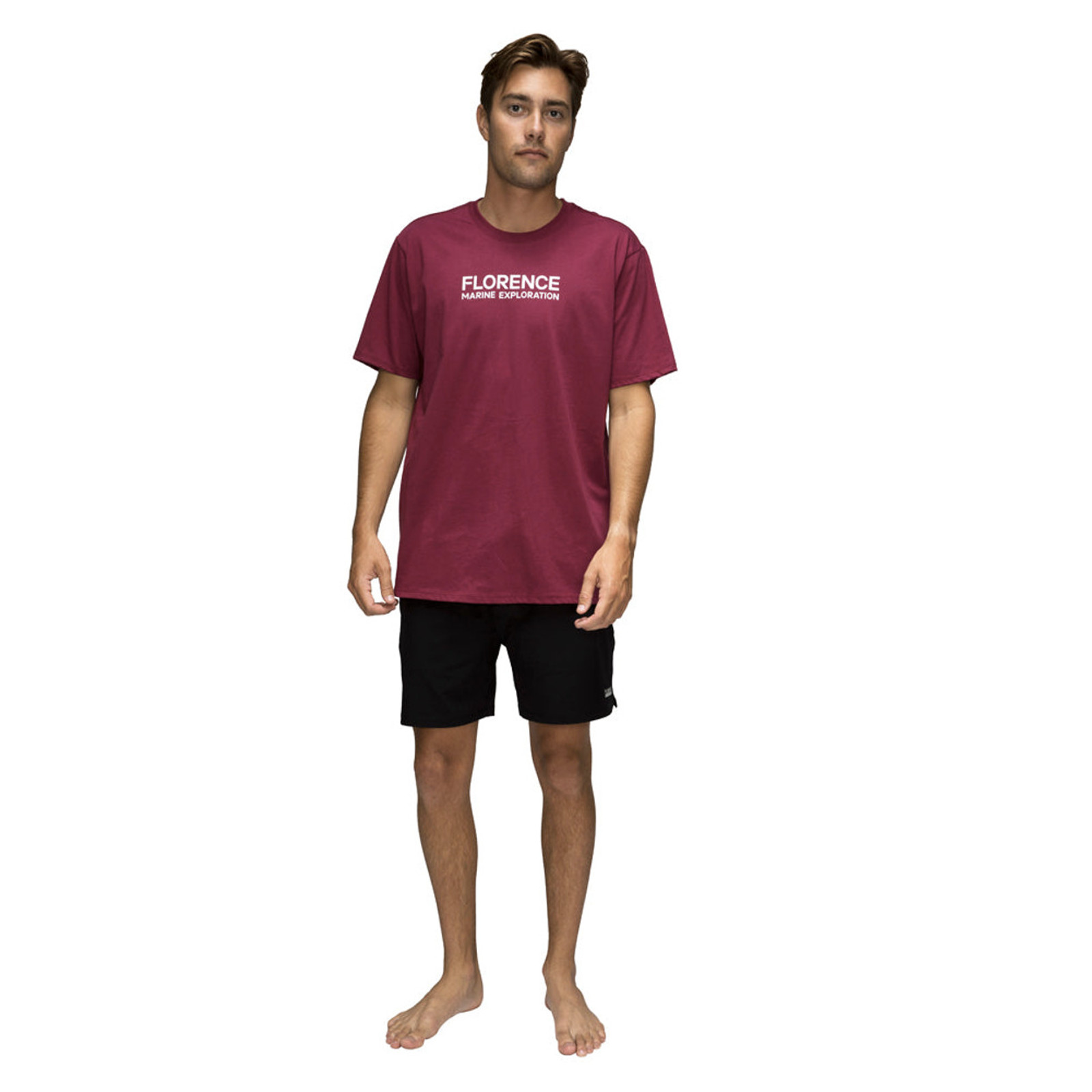 NEW! Florence Marine X Men’s Large Marine Exploration Maroon T-Shirt M14-1