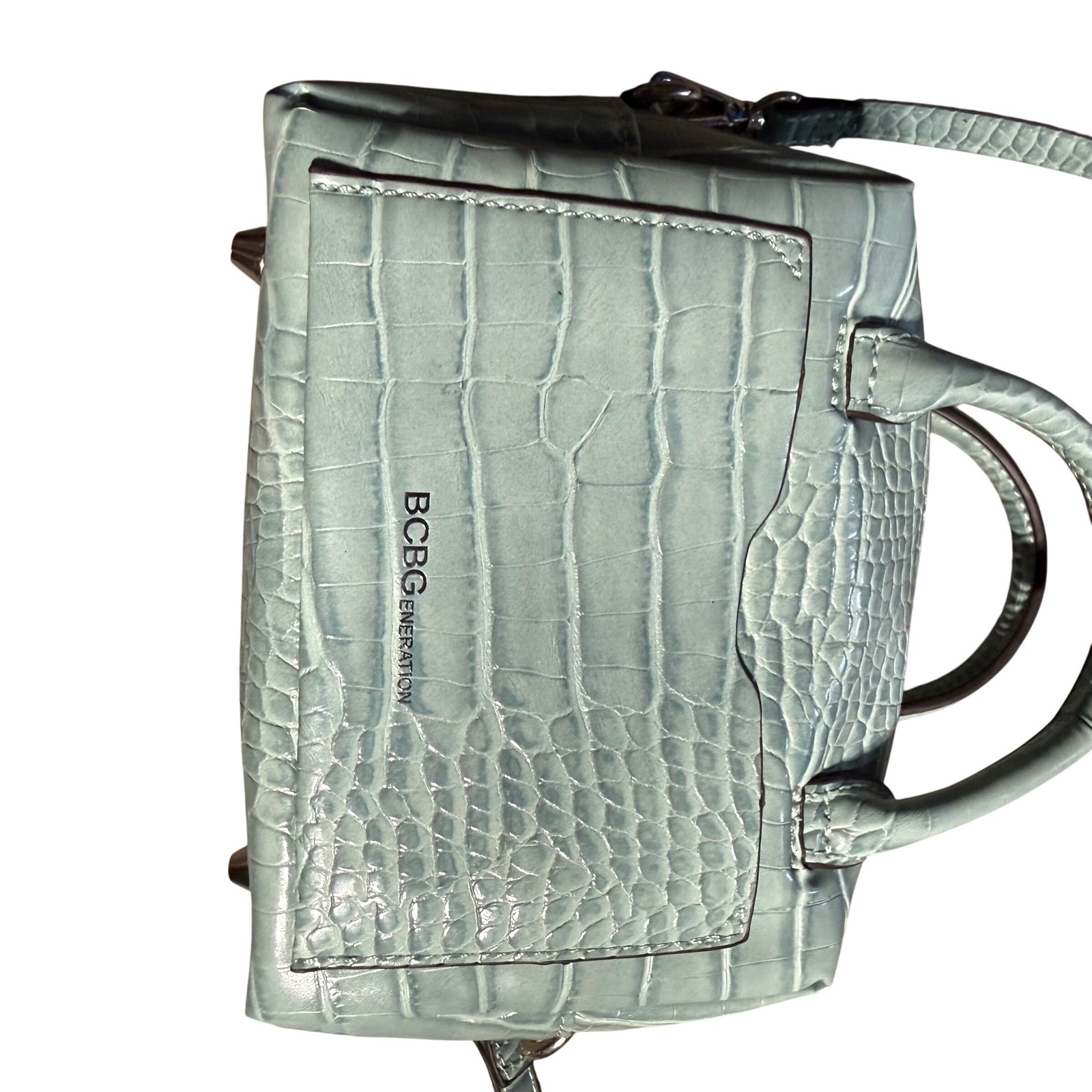 BCBGeneration Croc Embossed Mini Crossbody Bag